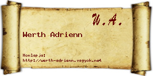 Werth Adrienn névjegykártya